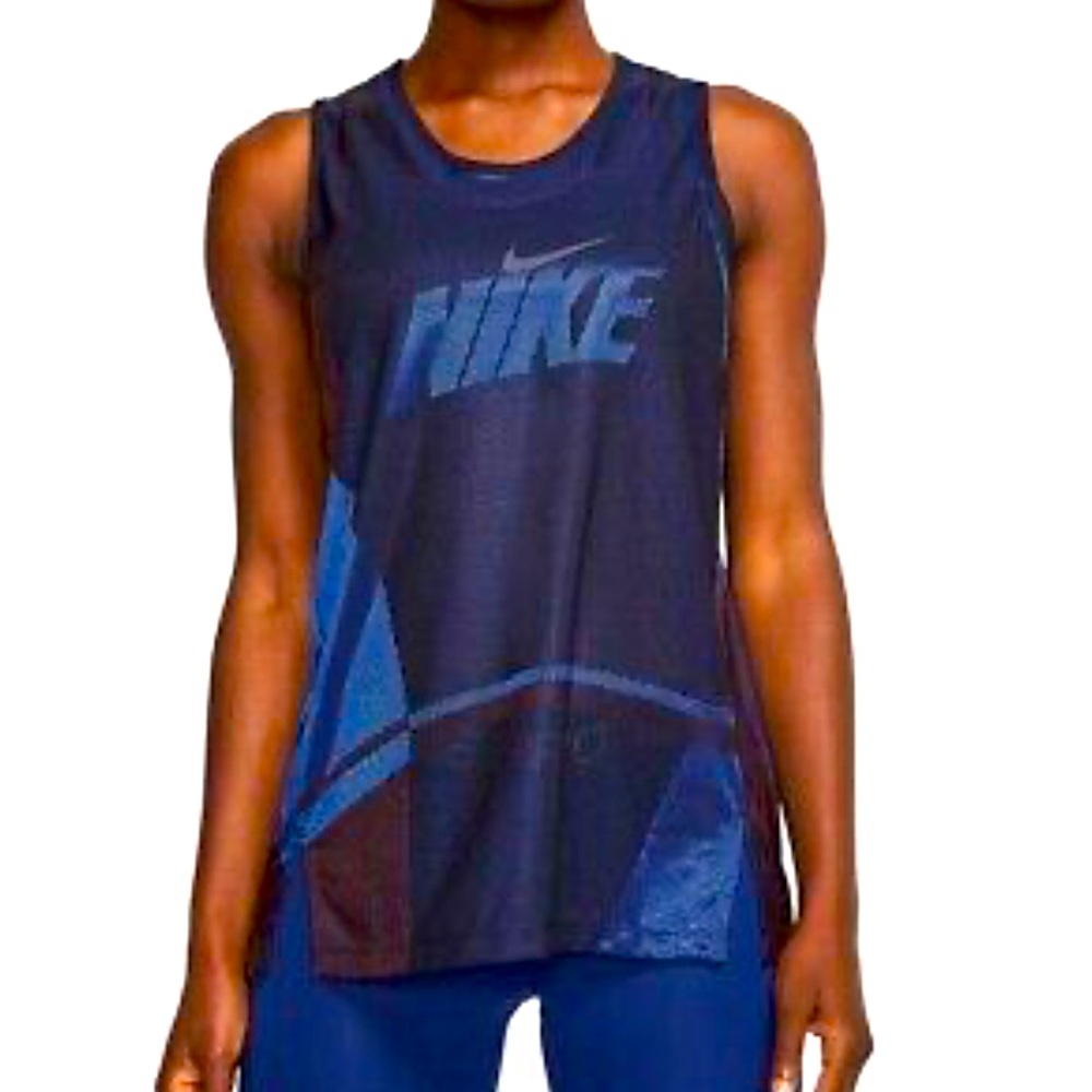 Nike Women's Icon Clash Training Dri-Fit Mesh Tank/Vest Size L